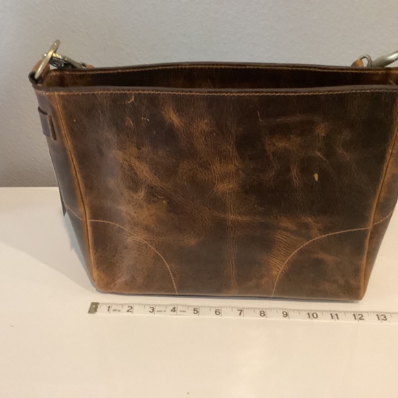 BROWN LEATHER PURSE - Picture 6 of 15